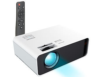 SceneLights LED-LCD-Beamer mit Mediaplayer, 1280 x 720 (HD), 2.000 lm, 60 Watt