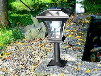 2 x LED Hunde Solar Leuchten Außen Stand Lampe Laterne Garten Dekoration Leuchte 