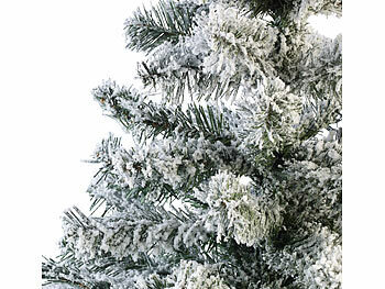 infactory Künstlicher Weihnachtsbaum im Schneedesign, 120 cm, 199 PVC-Spitzen