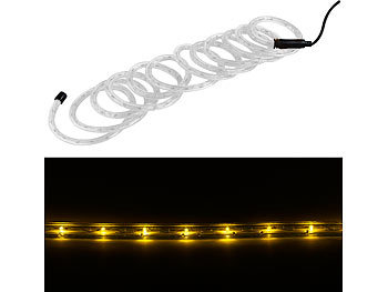 Lunartec LED-Lichtschlauch für innen  10 Meter, gelb