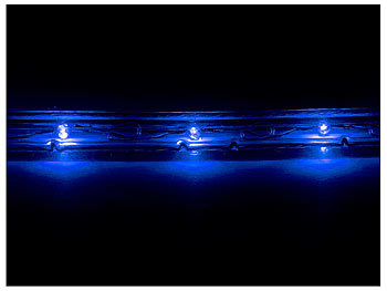 Lunartec LED-Lichtschlauch für innen 10 Meter, blau