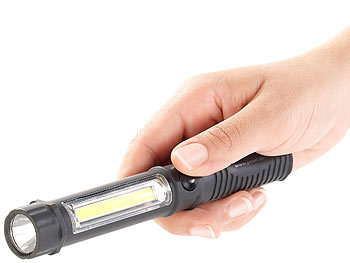 2stk COB LED Taschenlampe Arbeitslampe Magnet Leuchte Handlampe wiederaufladbar 