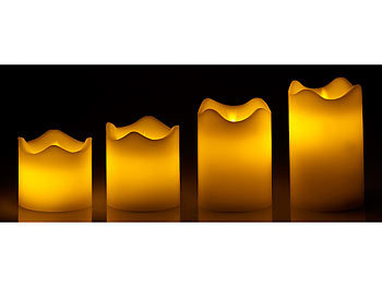 LED Kerzen mit Batterie und Fernbedienung