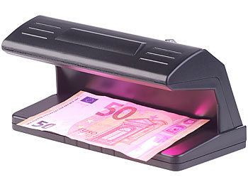 Geldtester mit UV-Lampe, auch für Kreditkarte