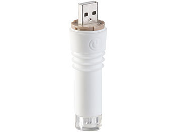 Lunartec 3er-Set LED-Weinflaschen-Lichter mit weißem Licht, per USB ladbar
