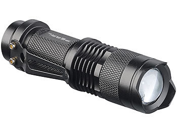 MCCC Mini-LED-Taschenlampe für den Schlüsselring schwarz 1 AAA-Batterie im Lieferumfang enthalten für zu Hause und unterwegs 80 Lumen sehr hell 