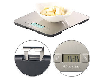 digitale Küchenwaage faltbar Küche Waage digital biegsam bis 5 kg wiegen 