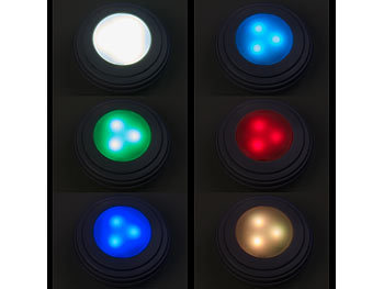 RGB+W LED-Unterbau-Leuchten mit Fernbedienung