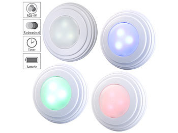 4Stk RGB LED Unterbauleuchte Küche Vitrinenbeleuchtung LED Schrankleuchten DE UG
