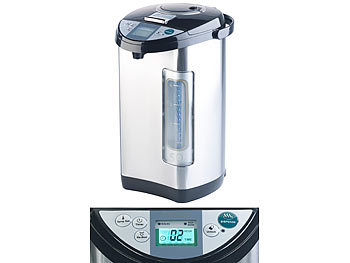 Heißwasserspender Tee Wasserkocher 5L Edelstahl Tank 1200W LCD Display weiß 