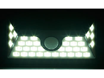 7,2 Watt Luminea Solar-LED-Wandleuchte mit Bewegungs-Sensor /& Akku 350 Lumen