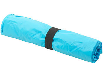 Semptec Ultraleichte Outdoor-Luftmatratze mit Tasche, schnell aufblasbar, blau