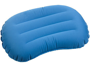 Selbstaufblasendes Sitzkissen Camping Kissen Reisekissen Blau für Reise Büro 