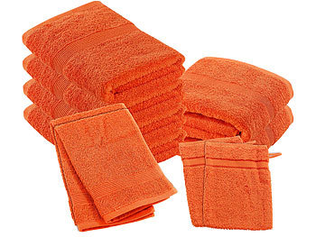 Wilson Gabor Handtuchset aus Baumwoll-Frottee, 10er-Set, orange