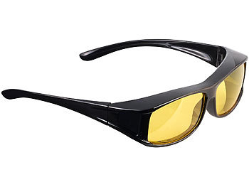 Autofahrerbrille: PEARL Überzieh-Nachtsichtbrille "Night Vision Pro" für Brillenträger