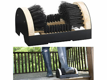 Schuhputzer für draußen: Royal Gardineer Schuhputzer mit robuster Rundum-Bürste für Garten- und Arbeitsschuhe