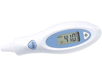 newgen medicals Medizinisches Infrarot-Ohrthermometer, Hygienebeschichtung, 2 Sekunden