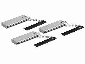 Feuerstein Anzünder: Semptec Magnesium-Feuerstarter mit integr. Feuerstein & Metallschaber, 3er-Set 