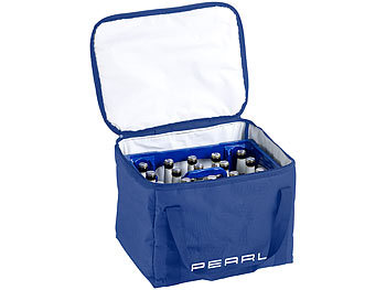 PEARL 2er-Set isolierte Kühltaschen, verstärkte Trageriemen für Bierkästen