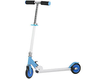 PEARL Klappbarer City-Roller für Kinder, ultraleicht, max. 50 kg, blau