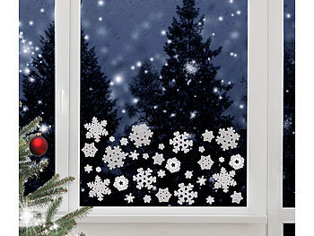 Fenster Aufkleber Fenstersticker Folie Schneeflocken