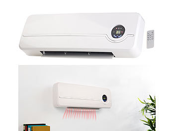 Sichler Haushaltsgeräte Keramik-Wandheizlüfter mit digitalem Thermostat, Oszillation, 2.000 W Sichler Haushaltsgeräte Wandheizlüfter mit Thermostat & Fernbedienung