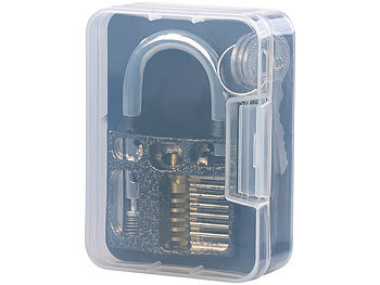 AGT Lockpicking-Set mit 17-teiliger Dietrich-Tasche und 4 Übungsschlössern