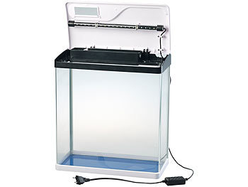 Sweetypet Nano-Aquarium-Komplett-Set mit LED-Beleuchtung, Pumpe & Filter, 40 l