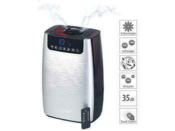 Luftfilter: Carlo Milano Ultraschall-Aroma-Luftbefeuchter & -reiniger, warm/kalt, Ionisator, UV