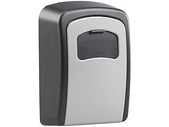 Xcase Mini-Schlüssel-Safe zur Wandmontage, 1-mm-Aluminium, Zahlenschloss