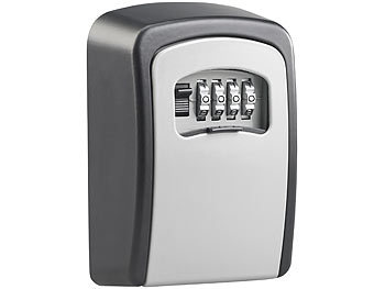 Xcase Autosafe: Mini-Stahl-Safe für Reise & Auto, Zahlenschloss,  Sicherungskabel, 1 l (Mobiler Safe Urlaub)