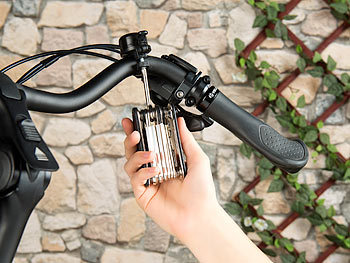 Reperarturset mit Gürteltasche E-Bike Flickzeug 18-teilig fürs Fahrrad Werkzeug 