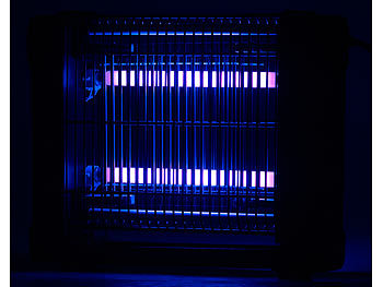 Lunartec UV-Insektenvernichter mit Rundum-Gitter, 2 UV-Röhren, 4.000 V, 12 Watt
