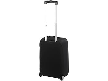 Xcase Elastische Schutzhülle für Koffer bis 42 cm Höhe, Größe S, schwarz
