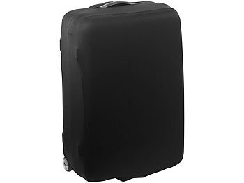 Xcase Elastische Schutzhülle für Koffer bis 63 cm Höhe, Größe L, schwarz