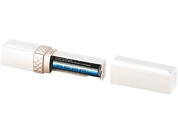 Sichler Beauty Elektrischer Mini-Damenrasierer mit LED, in Lippenstift-Optik