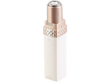 Sichler Beauty Elektrischer Mini-Damenrasierer mit LED, in Lippenstift-Optik