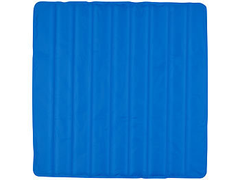 Kühlmatratze: newgen medicals Kühlende Matratzenauflage, 90 x 90 cm, wiederverwendbar, blau