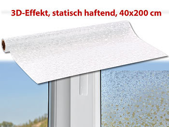 infactory 3D-Sichtschutz-Folie "Splitter", statisch haftend, 45 x 200 cm