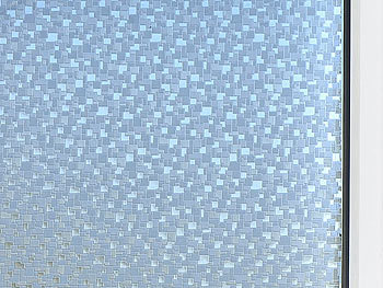 infactory 4er-Set Sichtschutz-Folien "Mini-Mosaik", statisch haftend, 40x200 cm