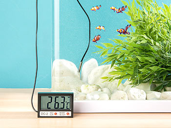 Wasserdichter Fisch Aquarium LED Digitalanzeige Thermometer Gefriertemperatur 