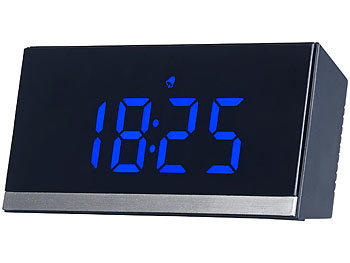 Tischuhr mit Thermometer Wecker Digital LED Display 