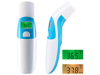 newgen medicals Medizinisches 3in1-Infrarot-Thermometer für Ohr, Stirn und Luft