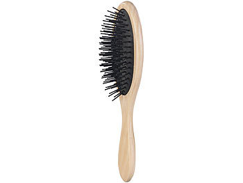 Sichler Beauty 6er-Haarpflege-Set: 3 antistatische Holzbürsten, 1 Rundbürste, 2 Kämme