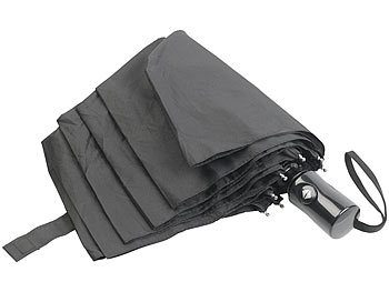 PEARL 2er-Set Automatik-Taschen-Regenschirme, bis 40 km/h, Ø 100 cm