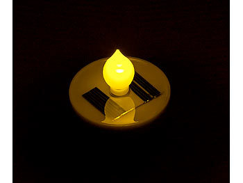 Solar LED Teelicht Elektrische Teelichter mit Dämmerungssensor Teelichter Kerze 