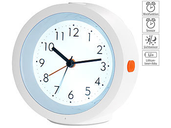 Quarz Wecker Geneva XXL Extra Groß Schlummer Funktion Uhr mit Beleuchtung 