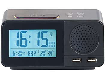 Radiowecker mit Funkuhr und Temperaturanzeige