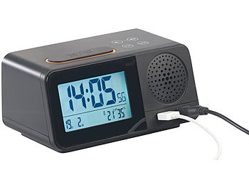 Funk DAB und Radiowecker Tischuhr FM UKW Uhrenradio Snooze Dual Alarm USB LED 