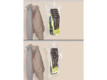 Wäsche Kleiderschrank Wäschesack Vacuum Kleid Tasche Hängeaufbewahrung Saugpumpe hängend